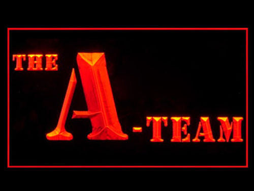 FREE The A-Team LED Sign - Orange - TheLedHeroes