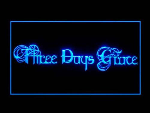 Three Days Grace LED Sign - Blue - TheLedHeroes