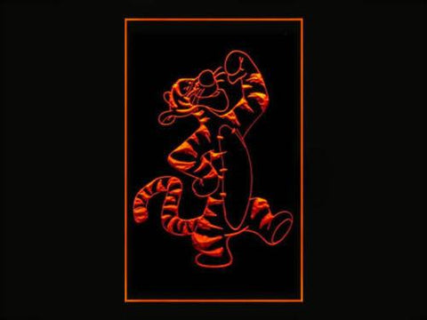 Tigger LED Neon Sign USB - Orange - TheLedHeroes