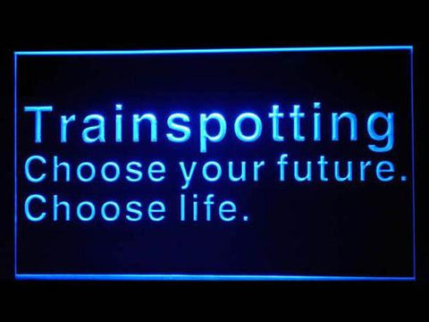 Trainspotting LED Neon Sign Electrical - Blue - TheLedHeroes