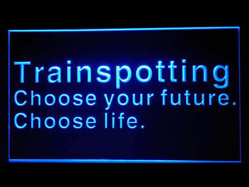 Trainspotting LED Sign - Blue - TheLedHeroes