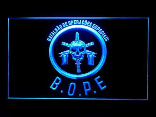 Tropa De Elite Bope LED Neon Sign USB - Blue - TheLedHeroes