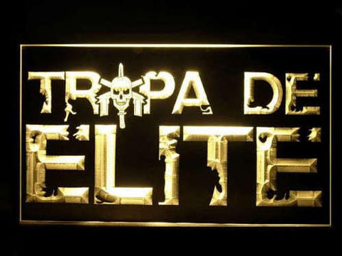 Tropa de Elite LED Neon Sign Electrical - Yellow - TheLedHeroes