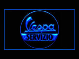 FREE Vespa Servizio Scooter LED Sign - Blue - TheLedHeroes