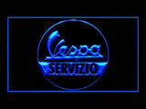 Vespa Servizio Scooter LED Neon Sign Electrical - Blue - TheLedHeroes