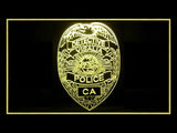 Visalia Police Badge LED Neon Sign Electrical - Yellow - TheLedHeroes