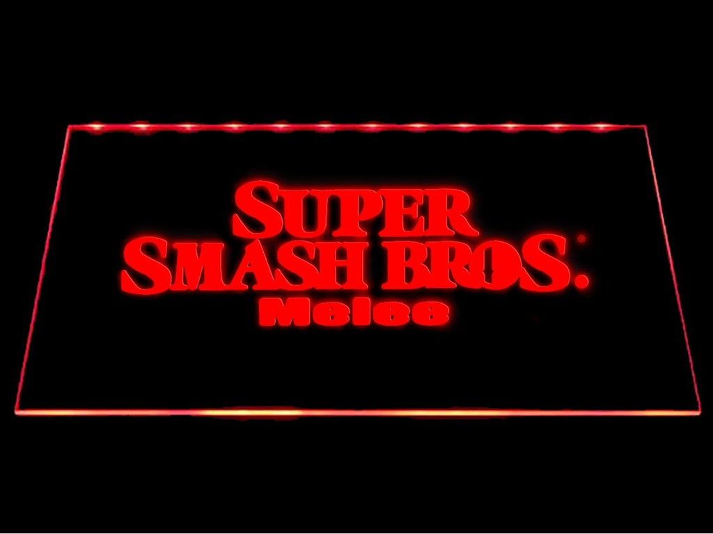 FREE Super Smash Bros Melee LED Sign - Red - TheLedHeroes