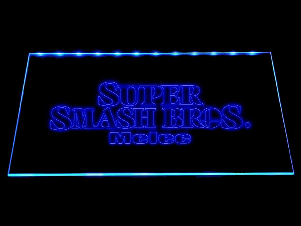 FREE Super Smash Bros Melee (2) LED Sign - Blue - TheLedHeroes