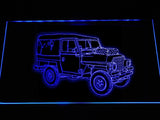 Land Rover Series LED Neon Sign USB - Blue - TheLedHeroes