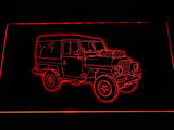 Land Rover Series LED Neon Sign USB - Red - TheLedHeroes