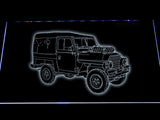 Land Rover Series LED Neon Sign USB - White - TheLedHeroes