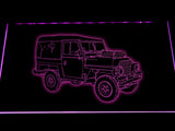Land Rover Series LED Neon Sign USB - Purple - TheLedHeroes