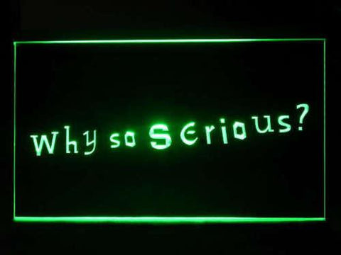 The Joker Why so serious LED Neon Sign USB - Green - TheLedHeroes