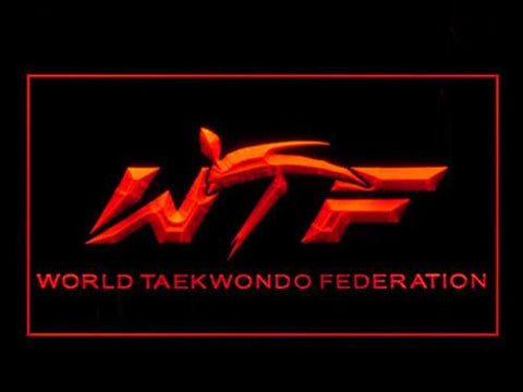 World Taekwondo Federation LED Neon Sign USB - Red - TheLedHeroes