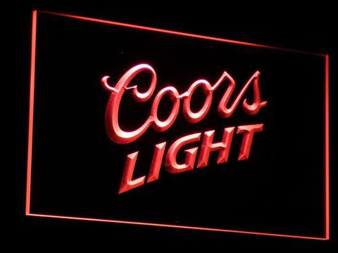 Coors Light Logo LED Neon Sign USB - Red - TheLedHeroes