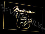 Budweiser 8 LED Sign - Yellow - TheLedHeroes
