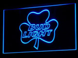 Bud Light Shamrock LED Neon Sign Electrical - Blue - TheLedHeroes