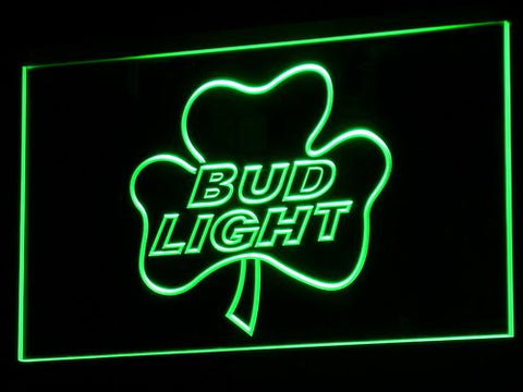 FREE Bud Light Shamrock LED Sign - Green - TheLedHeroes