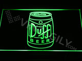 Duff Beer Can LED Sign - Green - TheLedHeroes