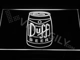 Duff Beer Can LED Sign - White - TheLedHeroes