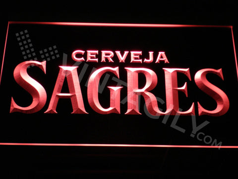 FREE Sagres LED Sign - Red - TheLedHeroes