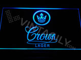 Crown Lager LED Sign - Blue - TheLedHeroes