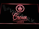 Crown Lager LED Sign - Red - TheLedHeroes