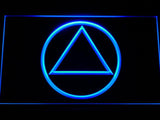 Alcoholics Anonymous LED Neon Sign Electrical - Blue - TheLedHeroes