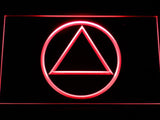 Alcoholics Anonymous LED Neon Sign USB - Red - TheLedHeroes