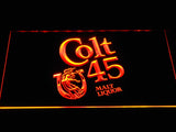 Colt 45 Malt Liquor LED Neon Sign Electrical - Orange - TheLedHeroes
