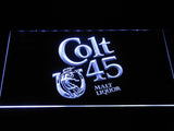 Colt 45 Malt Liquor LED Neon Sign USB - White - TheLedHeroes