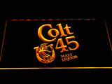 Colt 45 Malt Liquor LED Neon Sign USB - Yellow - TheLedHeroes