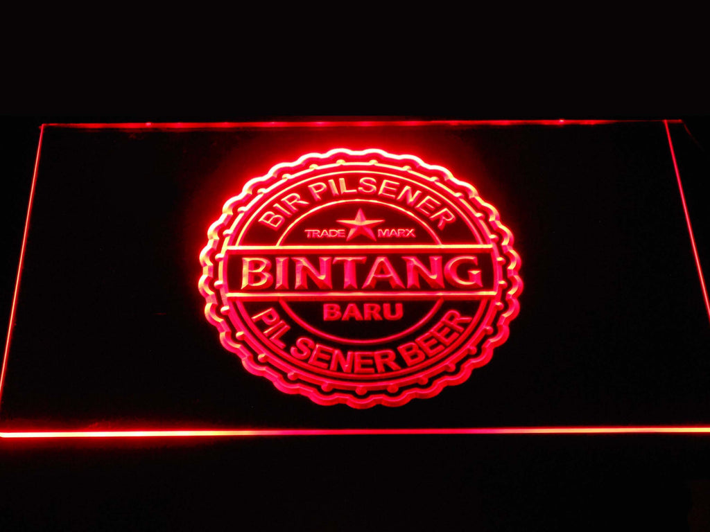 Bintang Beer LED Neon Sign USB - Red - TheLedHeroes