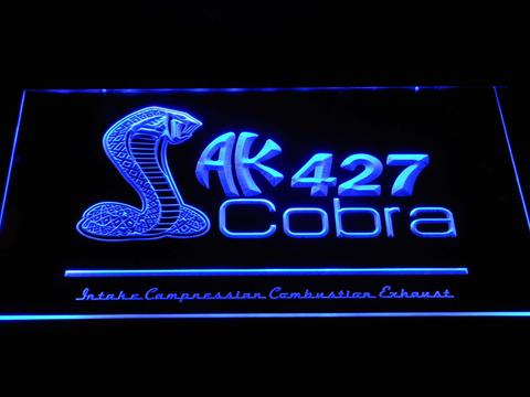 FREE Shelby Cobra AK 427 LED Sign - Blue - TheLedHeroes