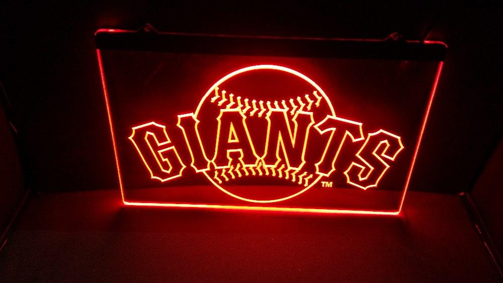 San Francisco Giants LED Neon Sign USB - Orange - TheLedHeroes