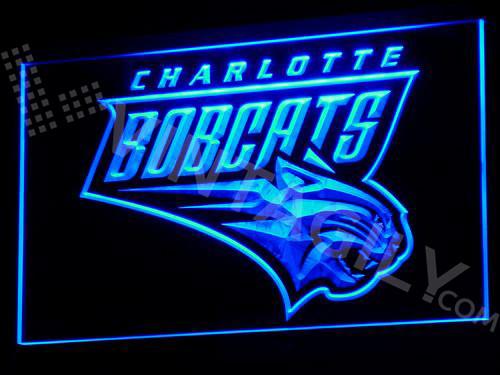 Charlotte Bobcats LED Neon Sign USB - Blue - TheLedHeroes