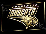 Charlotte Bobcats LED Neon Sign USB - Yellow - TheLedHeroes