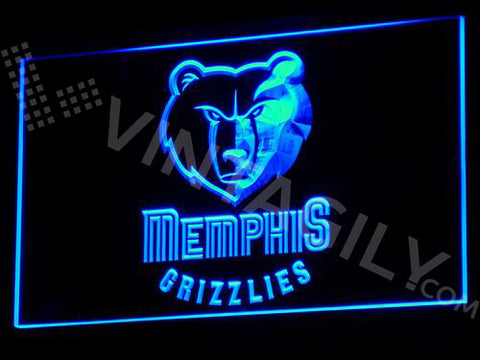 Memphis Grizzlies LED Sign - Blue - TheLedHeroes