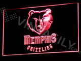 Memphis Grizzlies LED Neon Sign USB - Red - TheLedHeroes