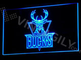 Milwauuke Bucks LED Neon Sign USB - Blue - TheLedHeroes