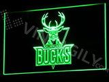 Milwauuke Bucks LED Neon Sign USB - Green - TheLedHeroes