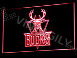 FREE Milwauuke Bucks LED Sign - Red - TheLedHeroes