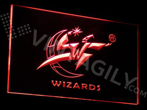 Washington Wizards LED Sign - Red - TheLedHeroes