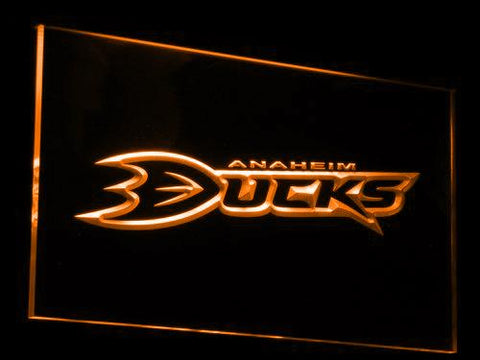 Anaheim Ducks LED Neon Sign USB - Orange - TheLedHeroes