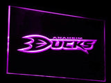 Anaheim Ducks LED Neon Sign USB - Purple - TheLedHeroes