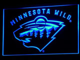 Minnesota Wild (3) LED Neon Sign USB - Blue - TheLedHeroes