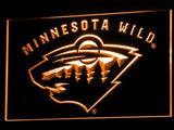 Minnesota Wild (3) LED Neon Sign USB - Orange - TheLedHeroes