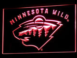 Minnesota Wild (3) LED Neon Sign USB - Red - TheLedHeroes