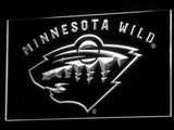 Minnesota Wild (3) LED Neon Sign USB - White - TheLedHeroes