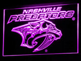 Nashville Predators LED Neon Sign USB - Purple - TheLedHeroes